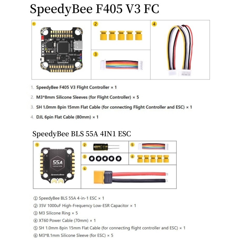 SpeedyBee F4 F405 V4 55A BLS 3 - Speedybee F405 V4 Bls 55A Stack incelemesi ve fiyatı